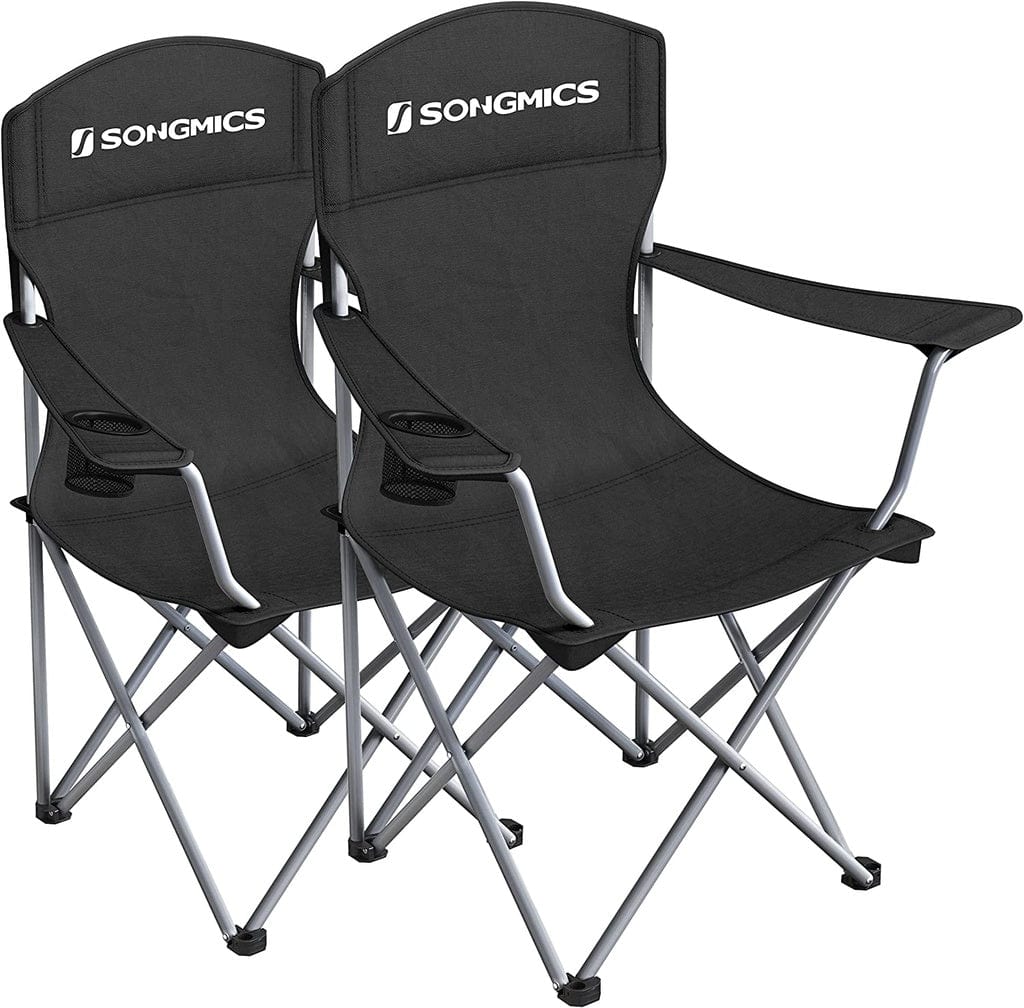 Set of 2 Folding Camping Outdoor Chairs