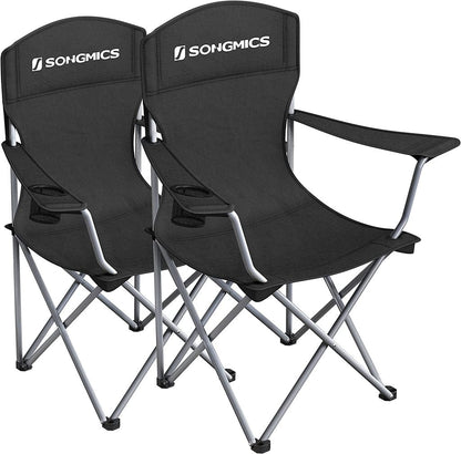 Set of 2 Folding Camping Outdoor Chairs