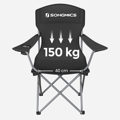 Set of 2 Folding Camping Outdoor Chairs