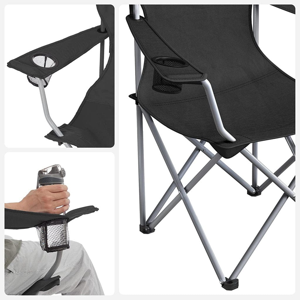 Set of 2 Folding Camping Outdoor Chairs