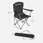 Set of 2 Folding Camping Outdoor Chairs