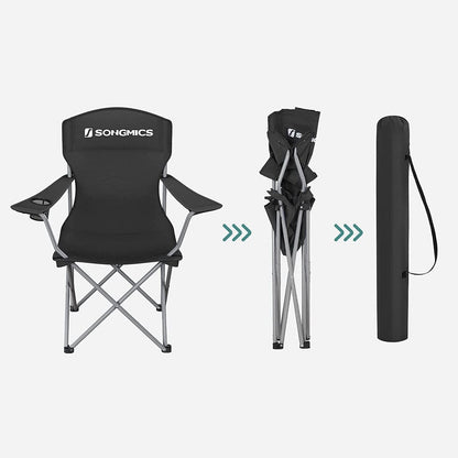 Set of 2 Folding Camping Outdoor Chairs