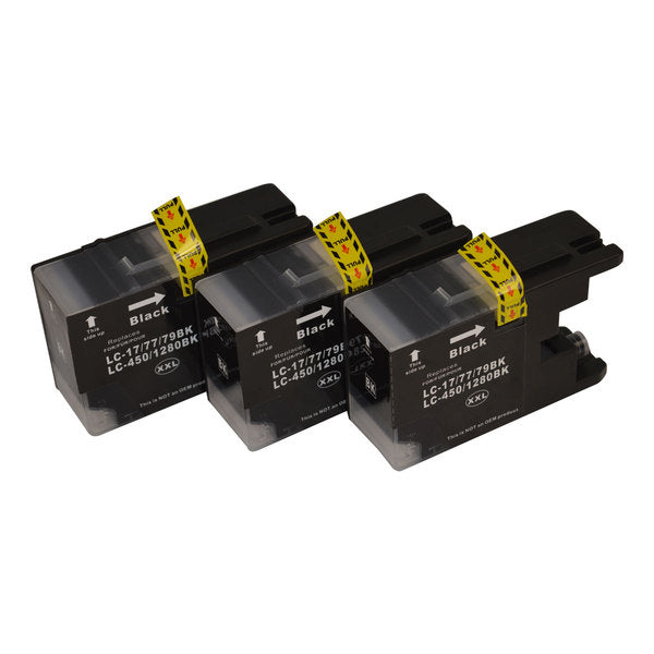 LC-77XXLBk Compatible Inkjet Cartridges x 3 
