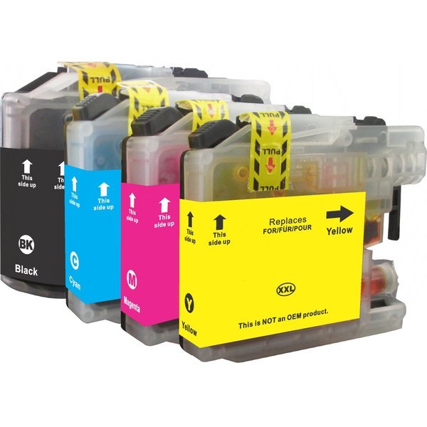 LC137 LC135 Compatible Inkjet Cartridge Set 4 Ink Cartridges 
