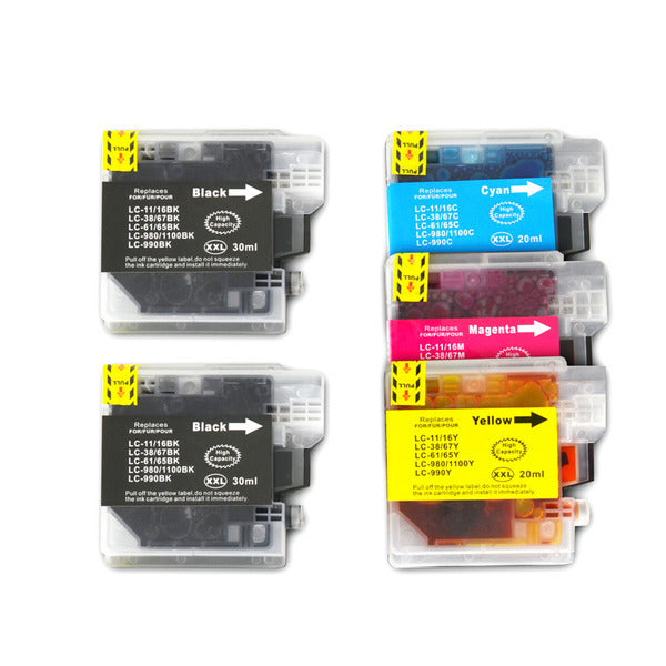 LC38 LC67 Compatible Inkjet Cartridge Set 5 Ink Cartridges 
