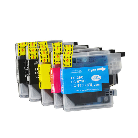 LC39 Compatible Inkjet Cartridge Set 5 Ink Cartridges 
