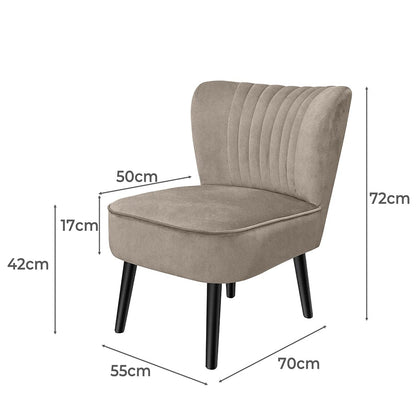 Shell Scallop Design: Black Velvet Accent Chair for Stylish Home