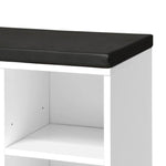 Shoe Bench 105cm Shoe Storage Cabinet Orgaiser Rack Storage Shelf Black and White