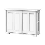 Sideboard Buffet Side Hallway Table Floor Cabinets Desk Storage Cupboard Shelf Home Furniture ?White