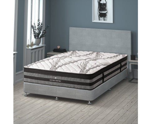 H&L 2.2 Superior 7 Zone Pocket Spring Memory Foam Mattress-S/Q/K/KS