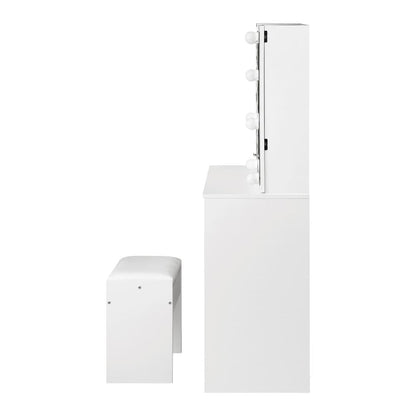 Sleek and Functional Dressing Table Stool Set: Makeup Essentials