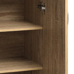 Sleek and Stylish: Versatile Sideboard Cupboard for Bathroom Storage-Natural beige\White