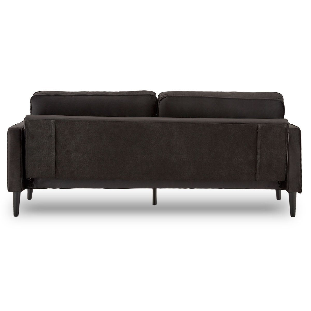 Velvet Sofa Bed Couch Furniture Lounge Suite - Black