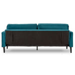 Velvet Sofa Bed Couch Furniture Lounge Suite Seat Blue