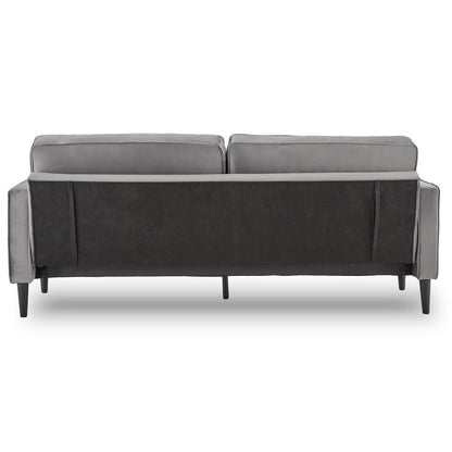 Velvet Sofa Bed Couch Furniture Lounge Suite Seat Grey