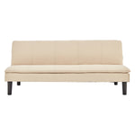 3 Seater Modular Linen Fabric Sofa Bed Couch - Beige