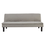 3 Seater Modular Linen Fabric Sofa Bed Couch Light Grey