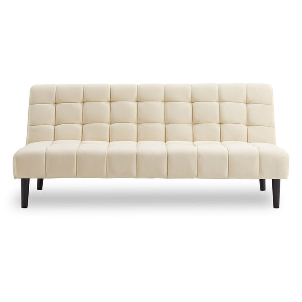  Fabric Sofa Bed Furniture Lounge Seat Beige