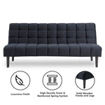 Fabric Sofa Bed Furniture Lounge Seat Black