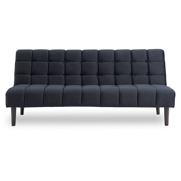  Fabric Sofa Bed Furniture Lounge Seat Black