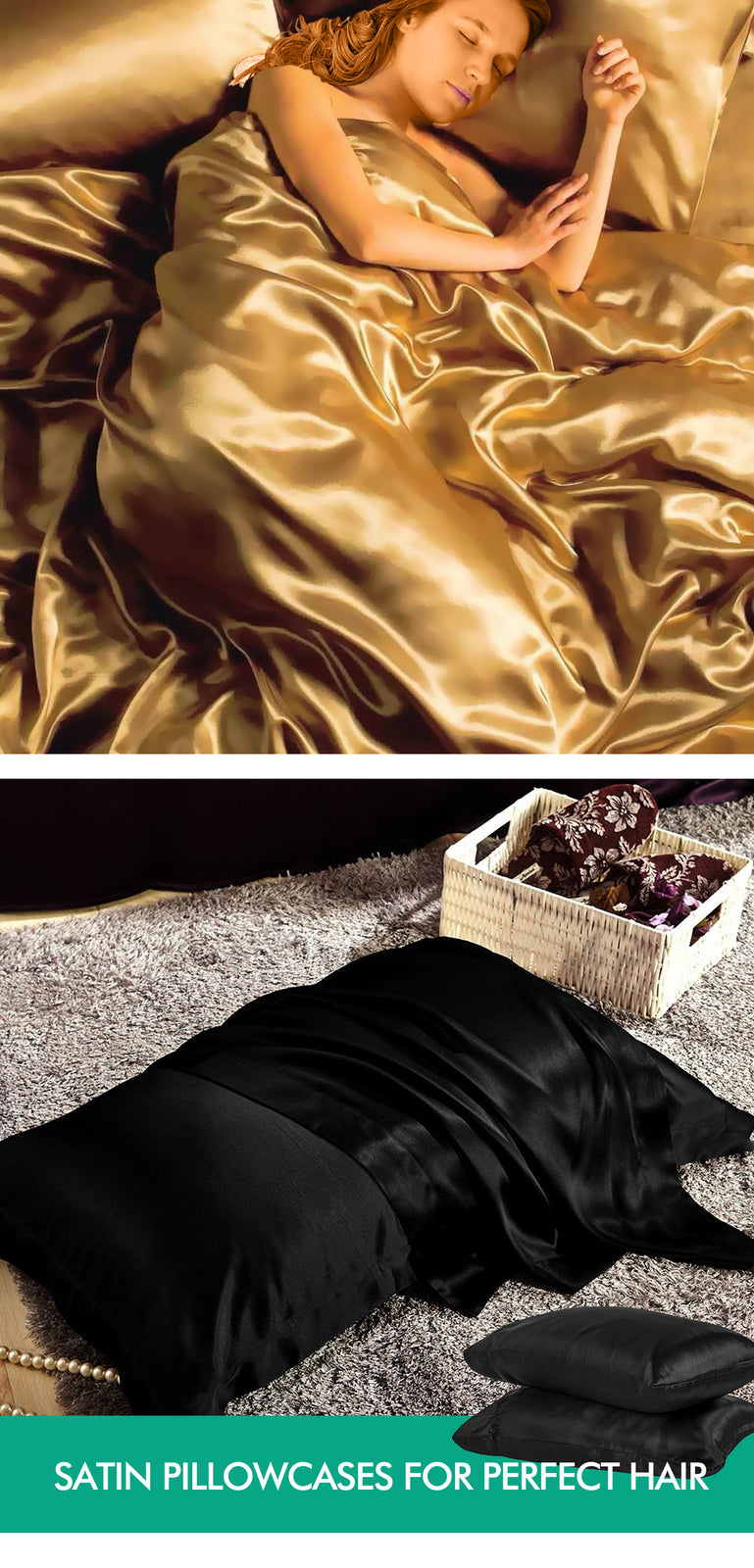 Ultra Soft Silky Satin Bed Sheet Set in Single Size in Charcoal Colour