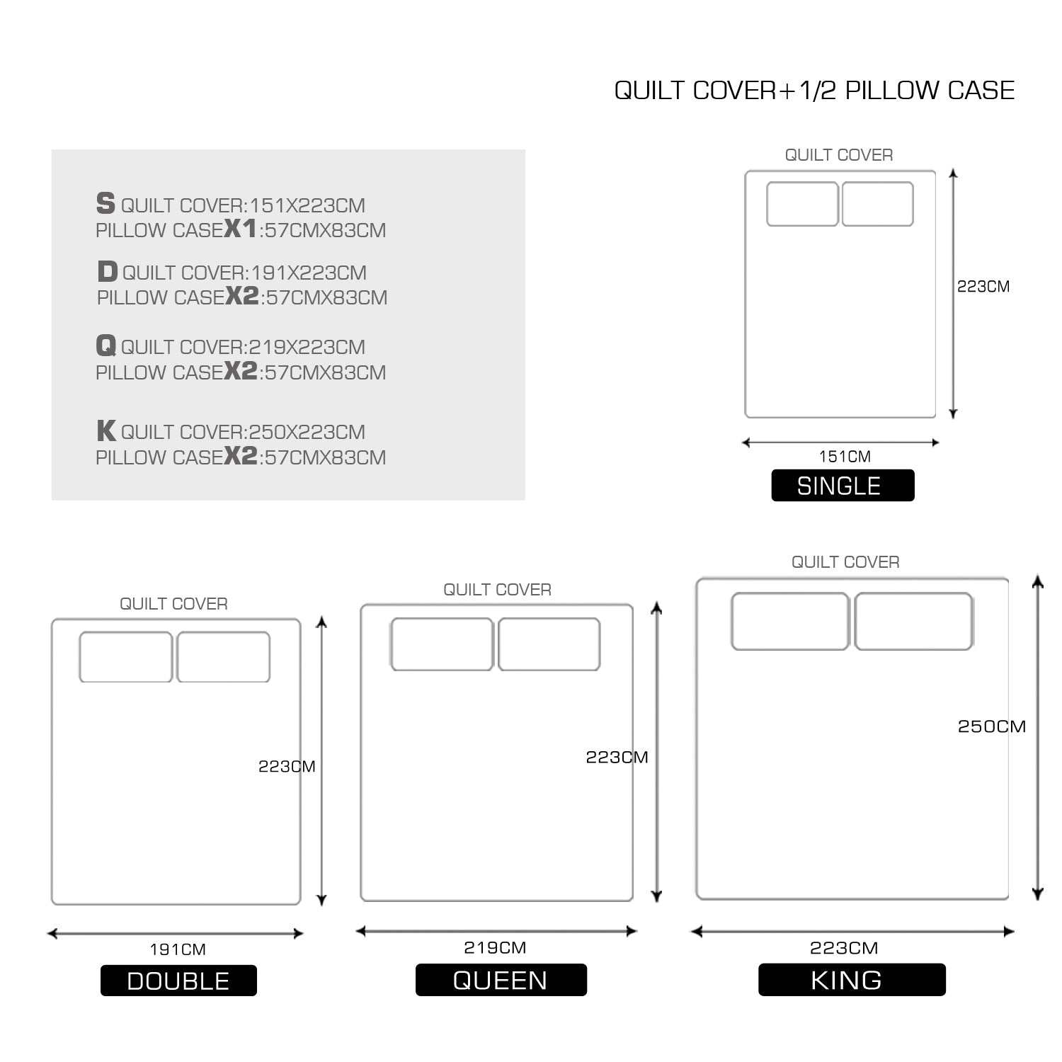 Silk Satin Quilt Duvet Cover Set in Single Size in Ivory Colour