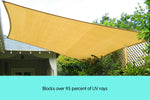 Wallaroo Rectangular Shade Sail 8m x 8m - Sand