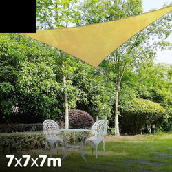 Wallaroo Triangle Shade Sail 7x7x7 - Sand