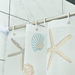 Starfish Patter Shower Curtain Water Resistant