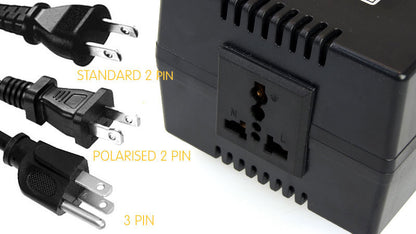 Sinewave Step-Down Transformer: 240v to 120v, 600 watts (4.5 amps)