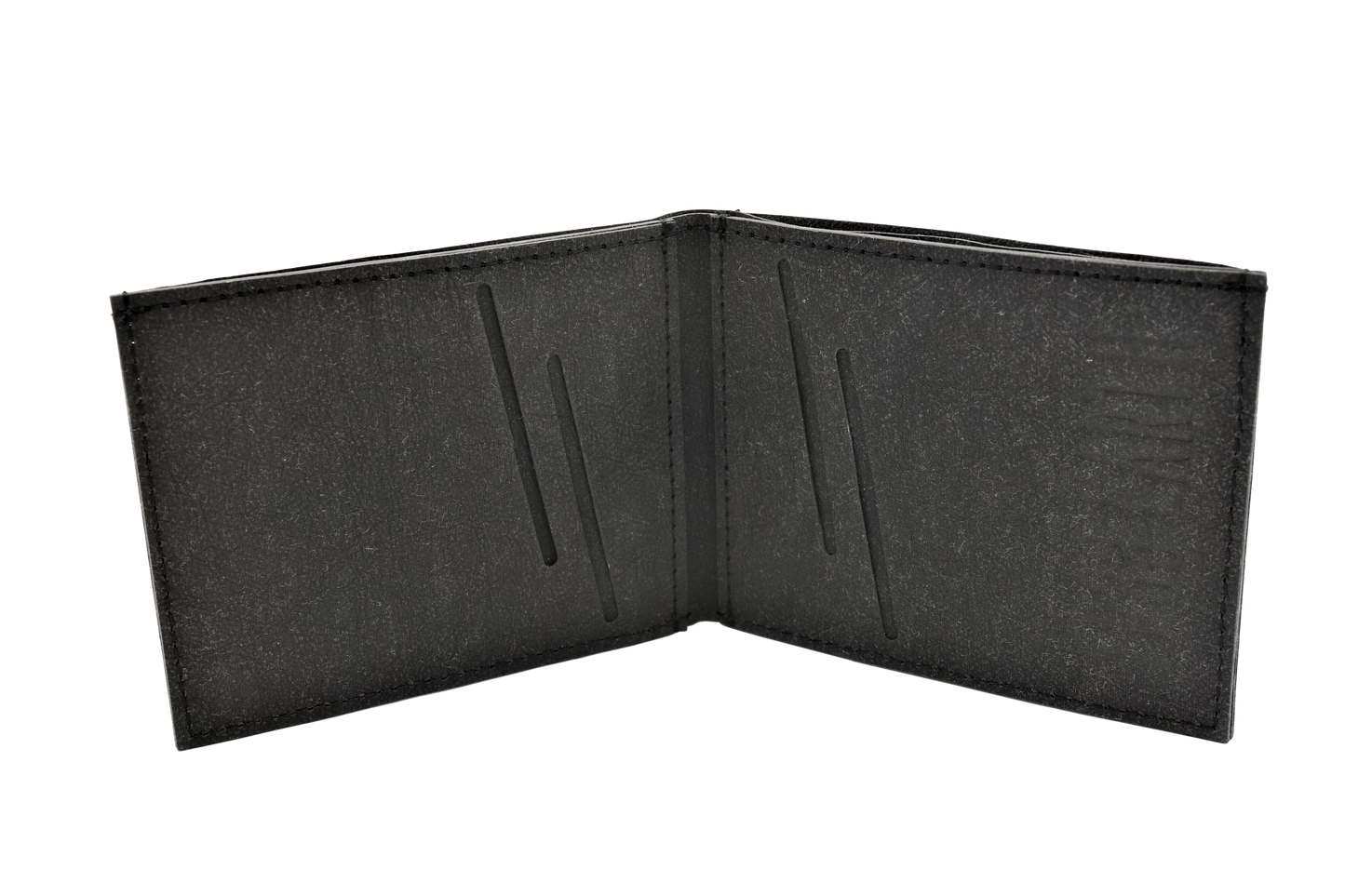 Vegan Wallet - Stone Black 
