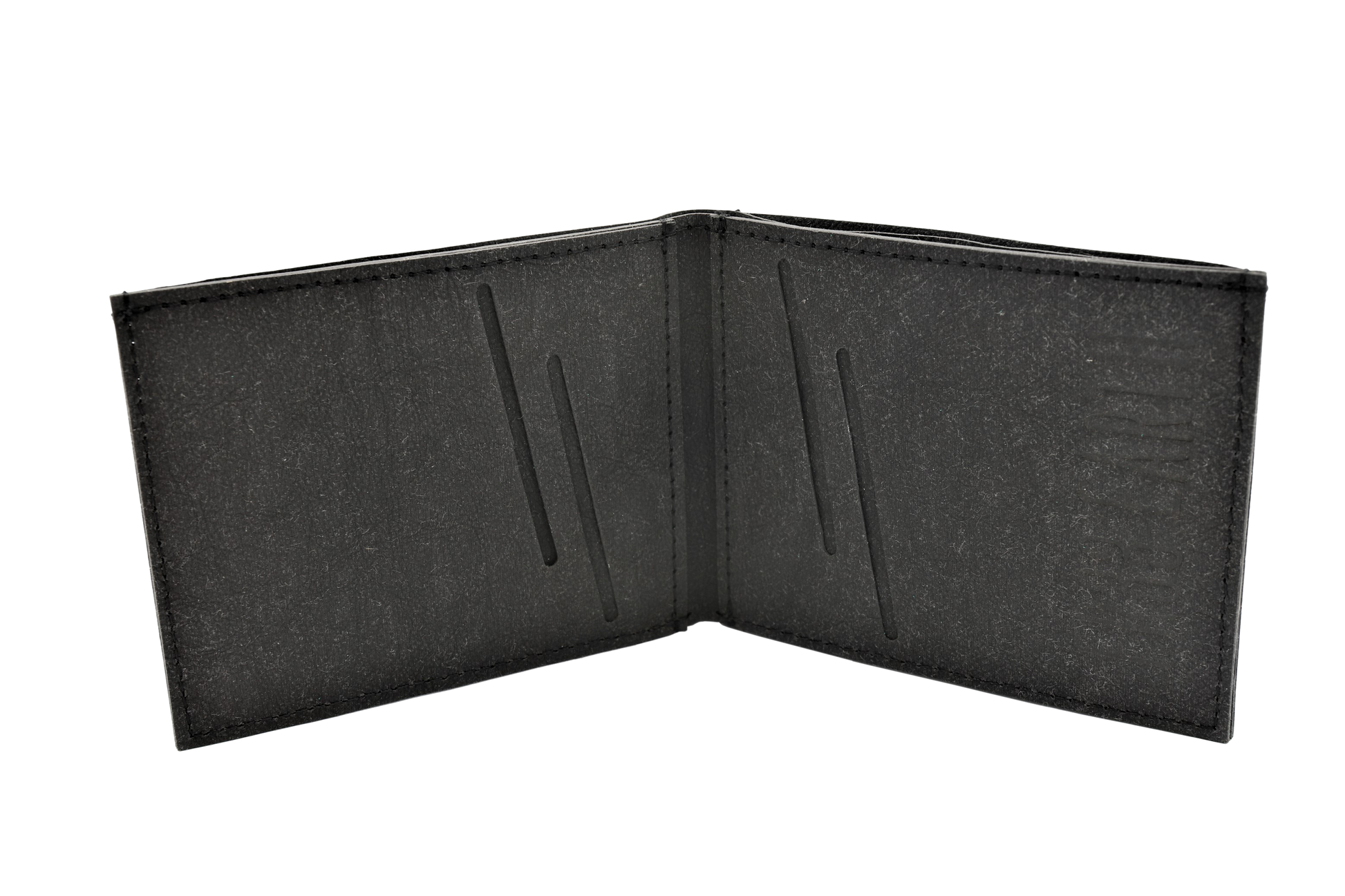 Vegan Wallet - Stone Black 
