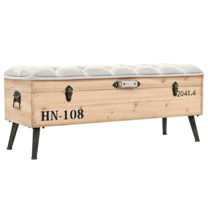 Storage & Entryway Benches Storage Bench 120x40x50cm Solid Wood and MDF