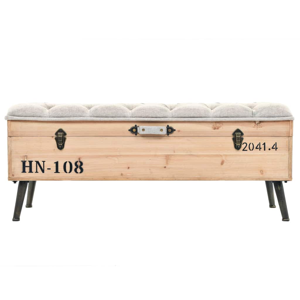Storage & Entryway Benches Storage Bench 120x40x50cm Solid Wood and MDF