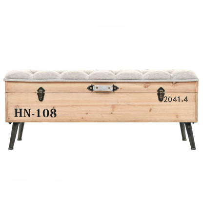 Storage & Entryway Benches Storage Bench 120x40x50cm Solid Wood and MDF