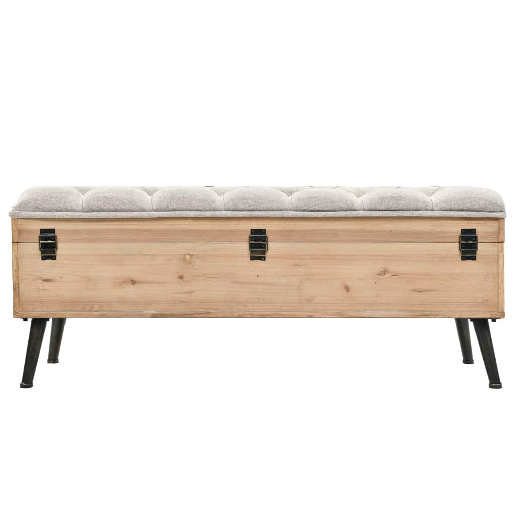 Storage & Entryway Benches Storage Bench 120x40x50cm Solid Wood and MDF