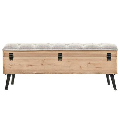 Storage & Entryway Benches Storage Bench 120x40x50cm Solid Wood and MDF
