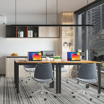 Sturdy and Heavy Duty Foldable Office Computer Desk (Teak, 101cm)