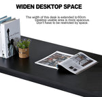 Sturdy and Heavy Duty Foldable Office Computer Desk (Walnut Large, 120cm)