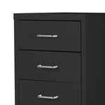 Stylish and Spacious: Black 8-Drawer Office Cabinet for Home Storage