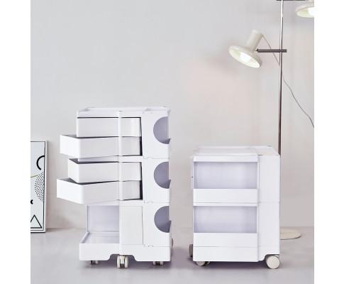 stylish Boby Trolley Storage Bedside Table Mobile Cart 3 Tier YE/OR/GR/GY/PK/WH