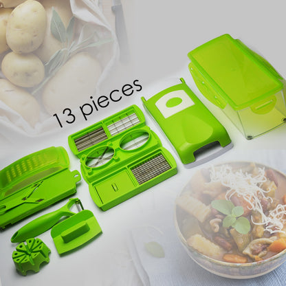 13 in 1 Food Slicer Dicer Nicer Vegetable Fruit Food Peeler Chopper Cutter