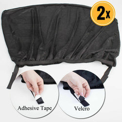 2x Universal Car Sun Shades Side Window Curtain Sunshade UV Protection Visor