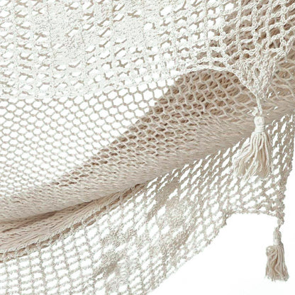 Cotton Hammock With Crocheted Tassels - Queen Size Marble