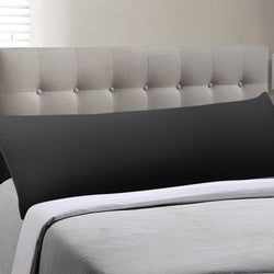 Body Full Long Pillow Luxury Slip Cotton Maternity Pregnancy 150cm Black
