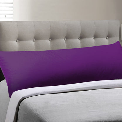 Body Full Long Pillow Luxury Slip Cotton Maternity Pregnancy 150cm Plum