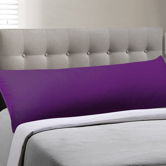 Body Full Long Pillow Luxury Slip Cotton Maternity Pregnancy 150cm Plum
