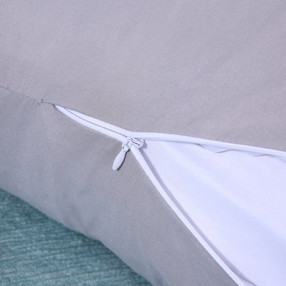 Body Full Long Pillow Luxury Slip Cotton Maternity Pregnancy 137cm White