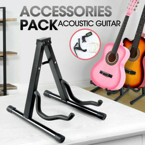  BoPeep 34 Inch Wooden Folk Acoustic Guitar Classical Cutaway Steel String w/ Bag