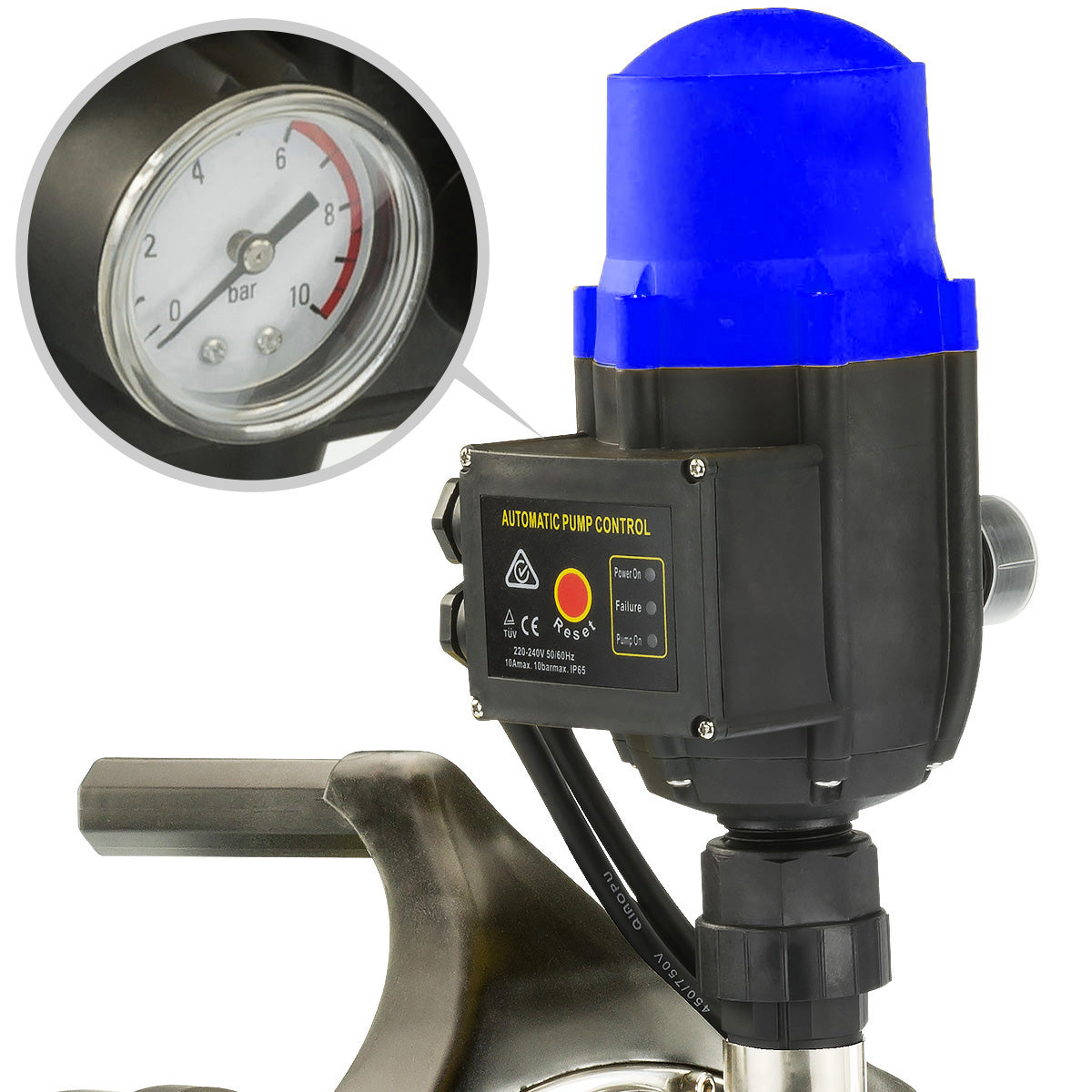 1400w Automatic stainless electric water pump - Blue